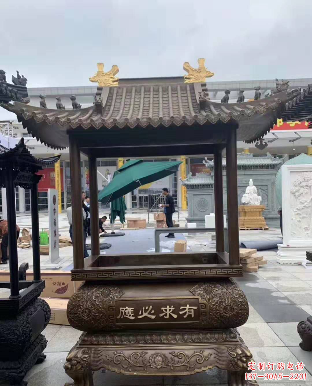 沧州香炉铜雕户外摆件寺庙景观雕塑