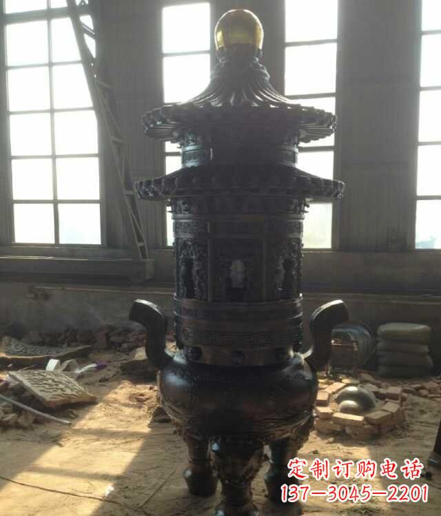 沧州香炉铜雕塑 (2)