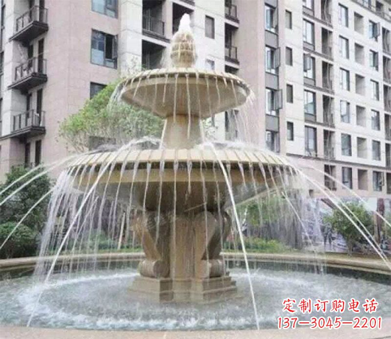 沧州小区大型喷泉景观石雕