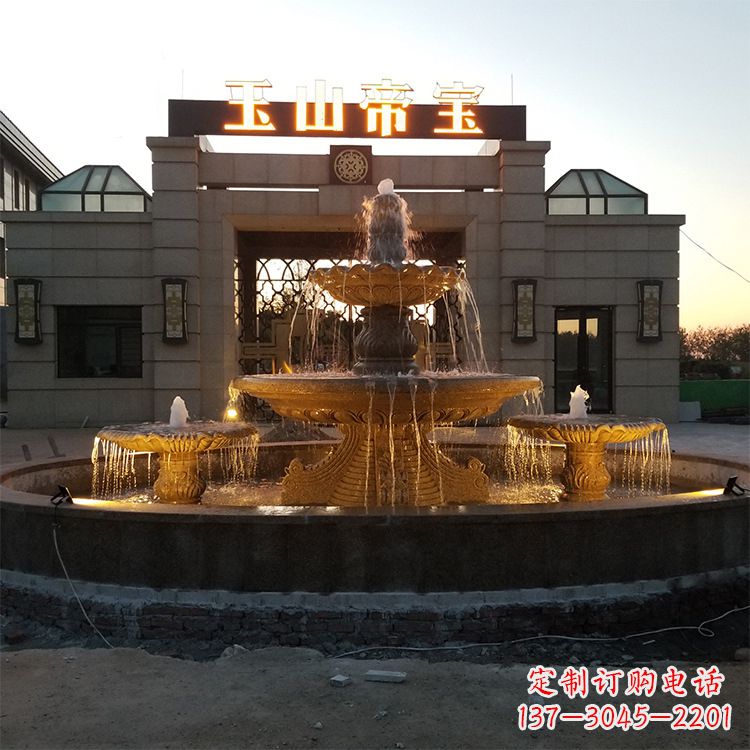 沧州小区广场欧式水景石雕喷泉