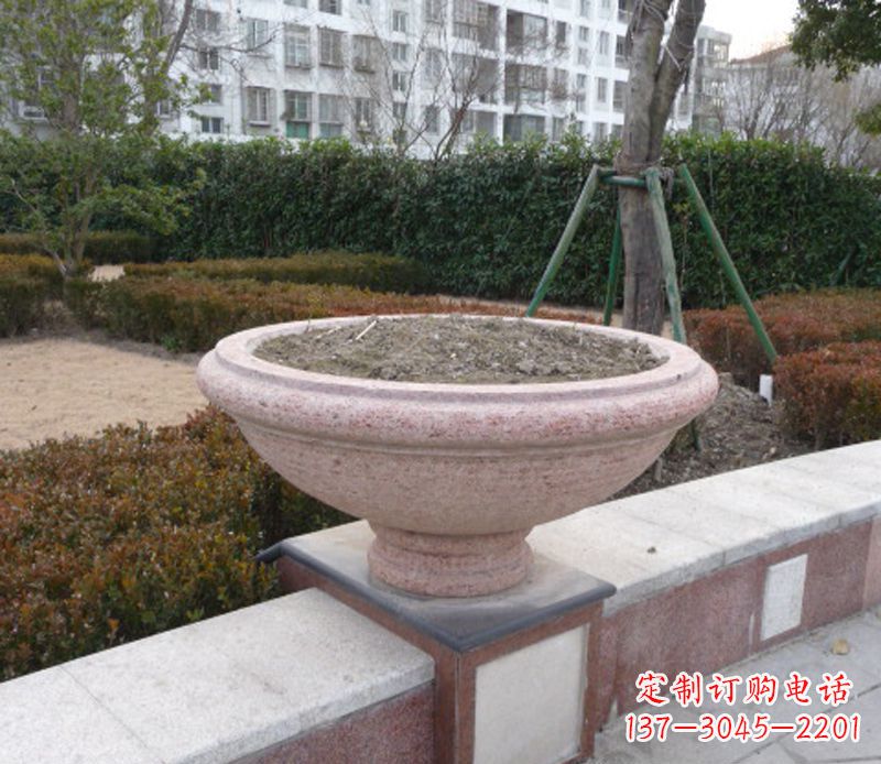 沧州小区花盆石雕