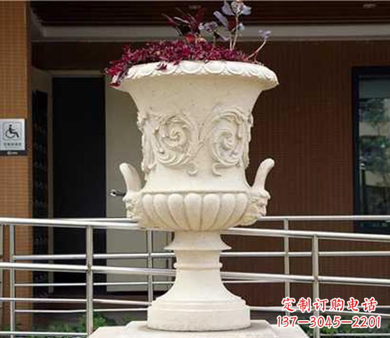 沧州小区花盆景观石雕