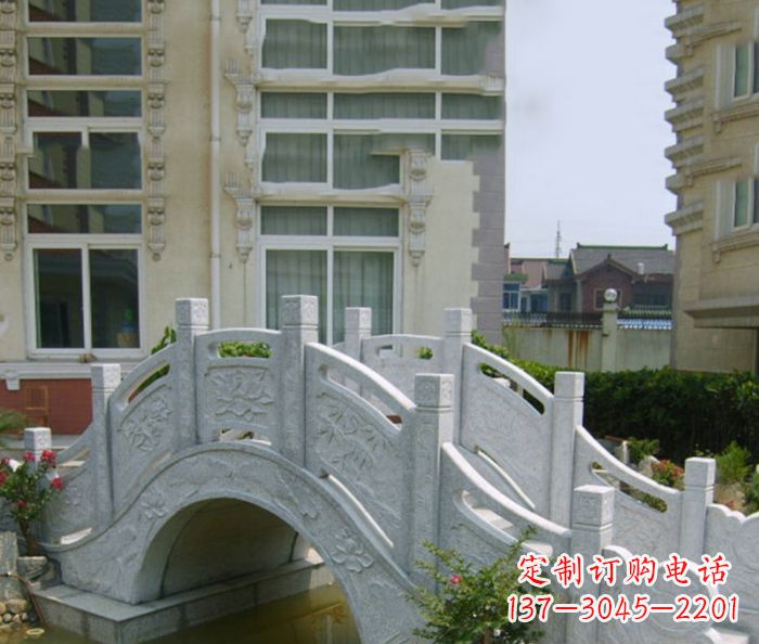 沧州小区景观大理石拱桥 (2)