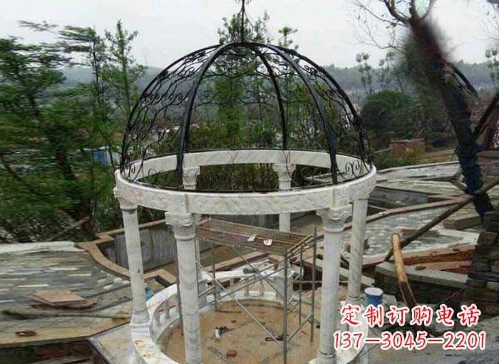沧州小区欧式圆顶凉亭石雕