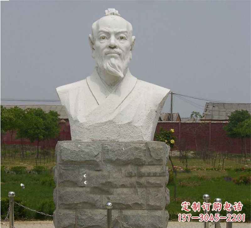 沧州校园大理石张衡雕塑