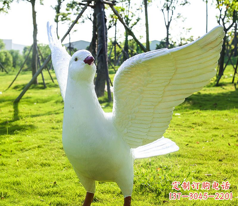 沧州校园和平鸽雕塑