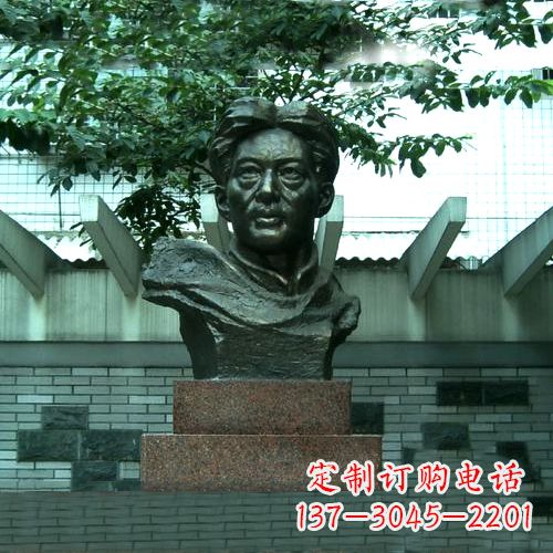 沧州校园名人徐悲鸿头像雕塑