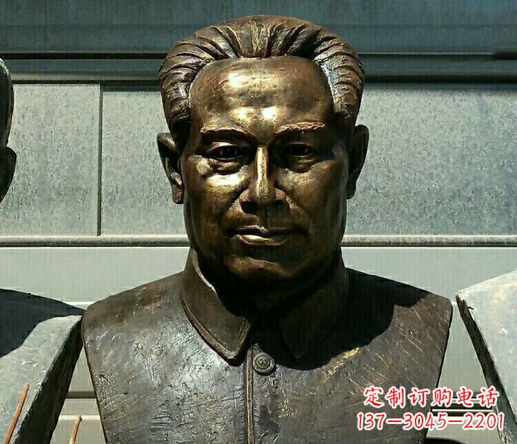 沧州校园周恩来胸像铜雕