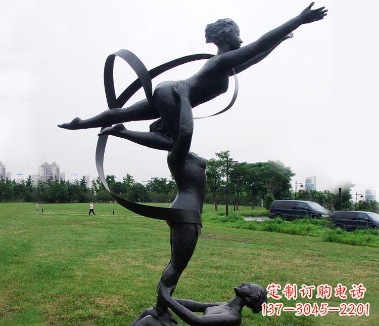 沧州艺术体操运动员雕塑