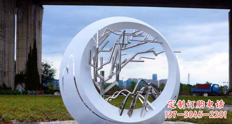 沧州园林不锈钢抽象树枝雕塑