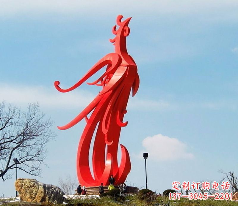 沧州园林不锈钢凤凰雕塑