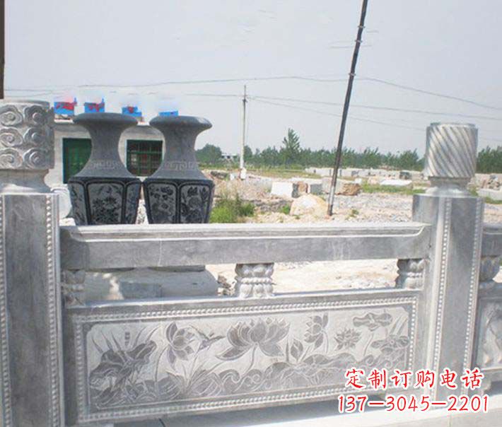 沧州园林仿古石栏板景观石雕 (3)