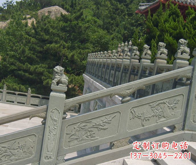 沧州园林仿古石栏板景观石雕 (4)
