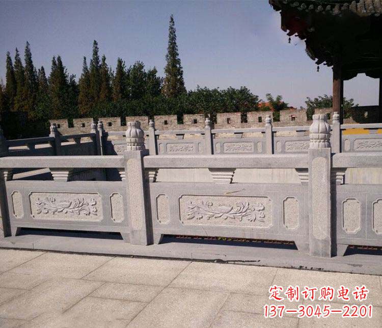 沧州园林仿古石栏板景观石雕 (2)