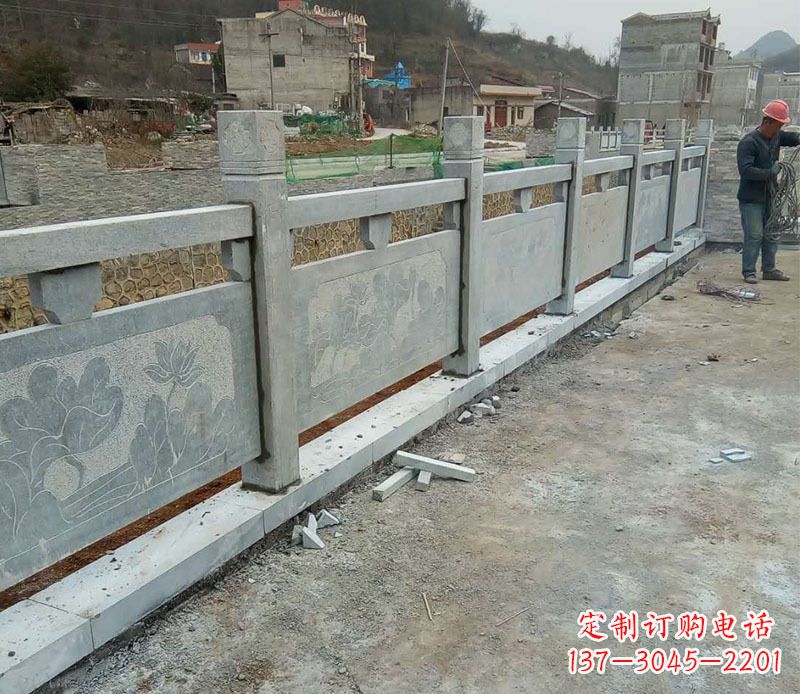 沧州园林仿古石栏板景观石雕 (5)
