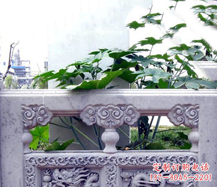 沧州园林仿古石栏板景观石雕 (6)