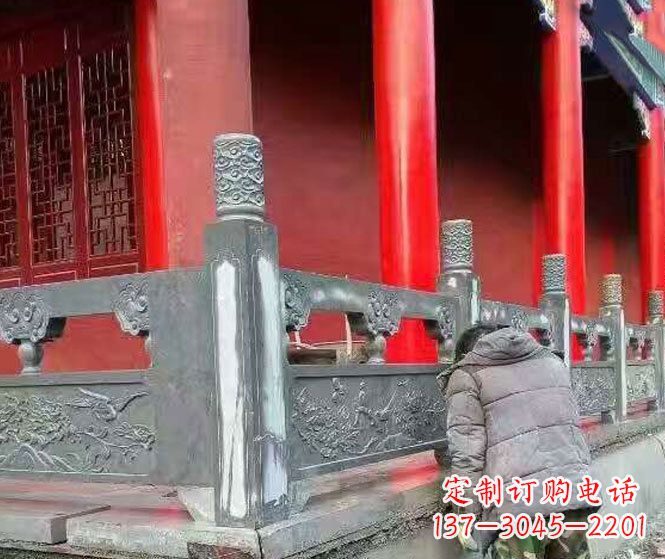 沧州园林仿古石栏板景观石雕 (9)