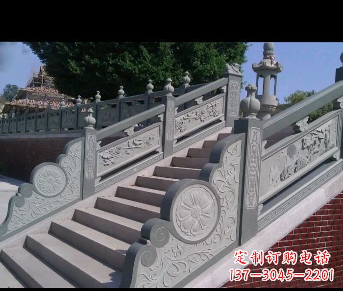沧州园林景观大理石栏板雕塑 (4)
