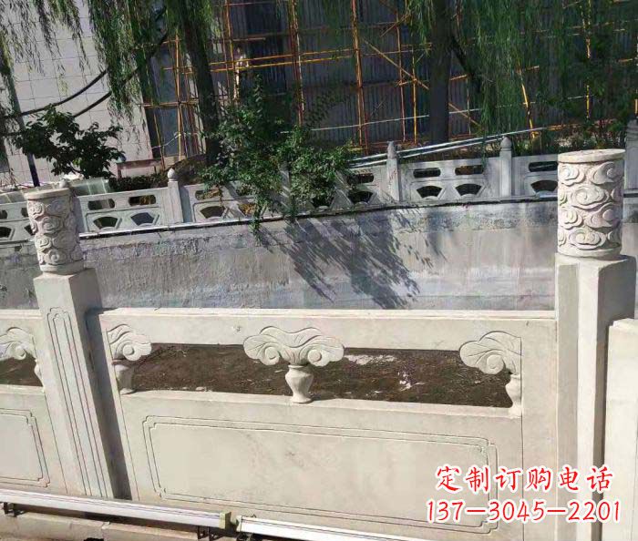 沧州园林景观大理石栏板石雕 (6)