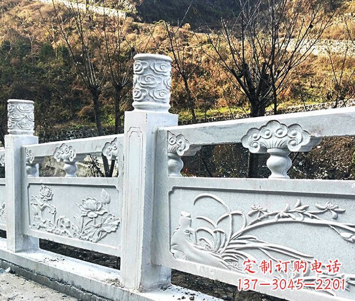 沧州园林景观大理石栏板石雕 (7)