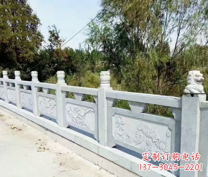 沧州园林景观大理石栏板石雕_1