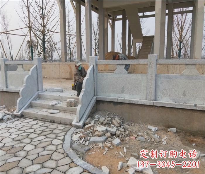 沧州园林景观大理石桥栏板石雕_2 (2)