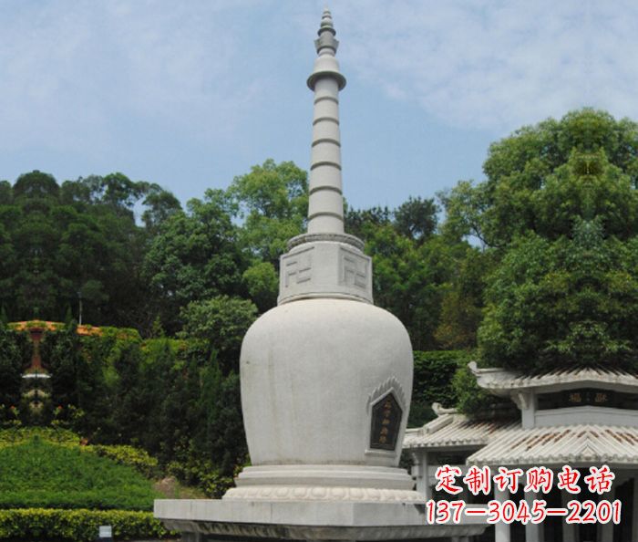 沧州园林景观大理石舍利塔石雕