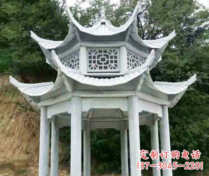 沧州园林景观多层凉亭石雕