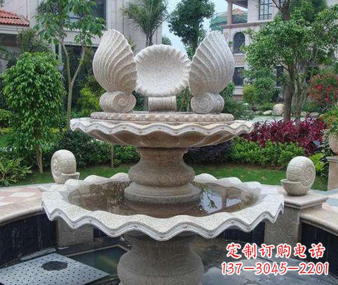 沧州园林景观多层喷泉石雕