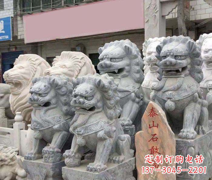 沧州园林景观仿古狮子石雕