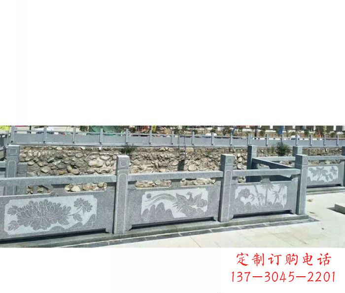 沧州园林景观仿古石雕栏板 (5)