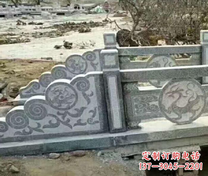 沧州园林景观仿古石雕栏板 (10)