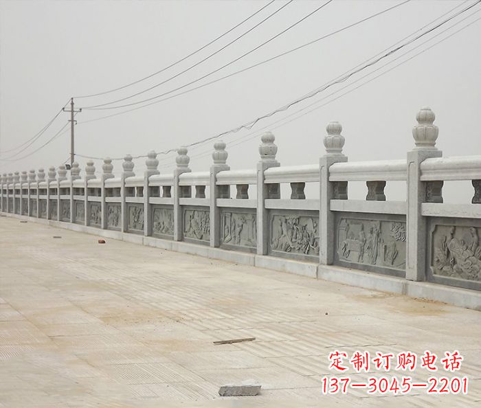 沧州园林景观仿古石雕栏板_2