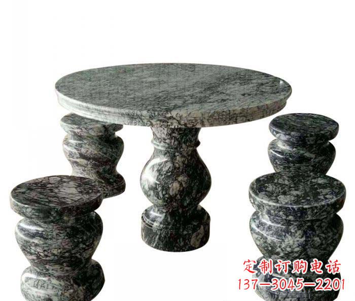 沧州园林景观圆形石桌凳