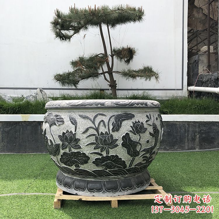 沧州园林石雕水缸