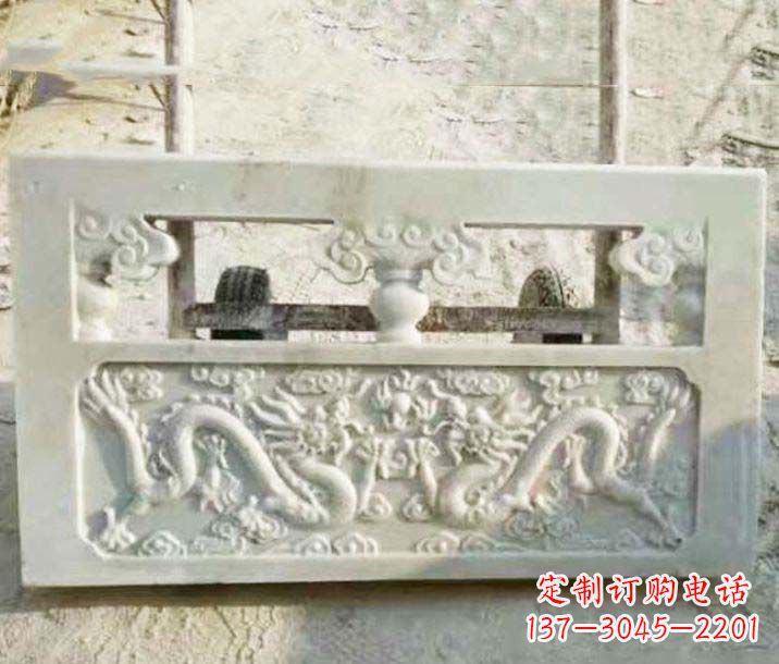 沧州园林石浮雕栏板景观石雕