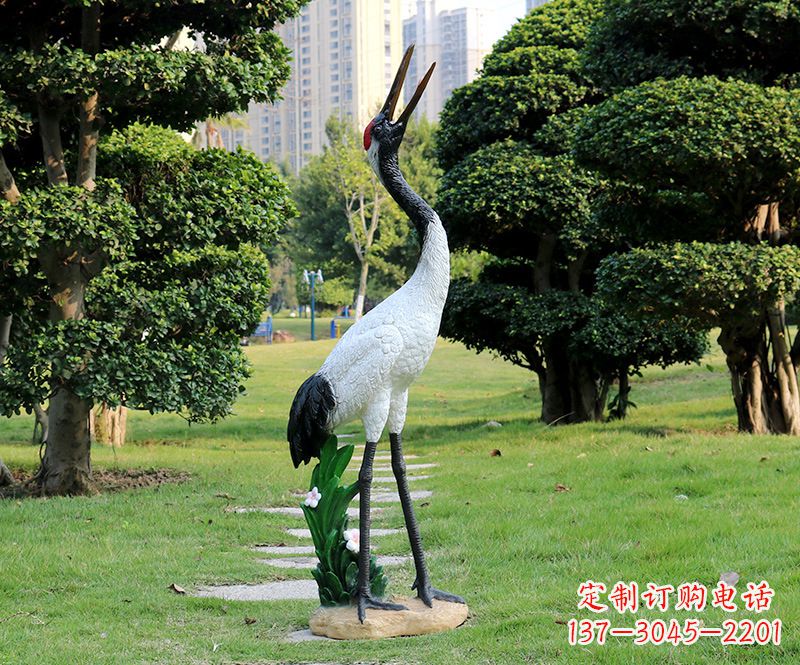 沧州站立仙鹤雕塑