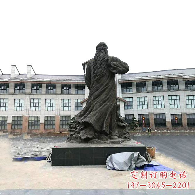 沧州张大千铜雕塑像-景区广场名人雕塑