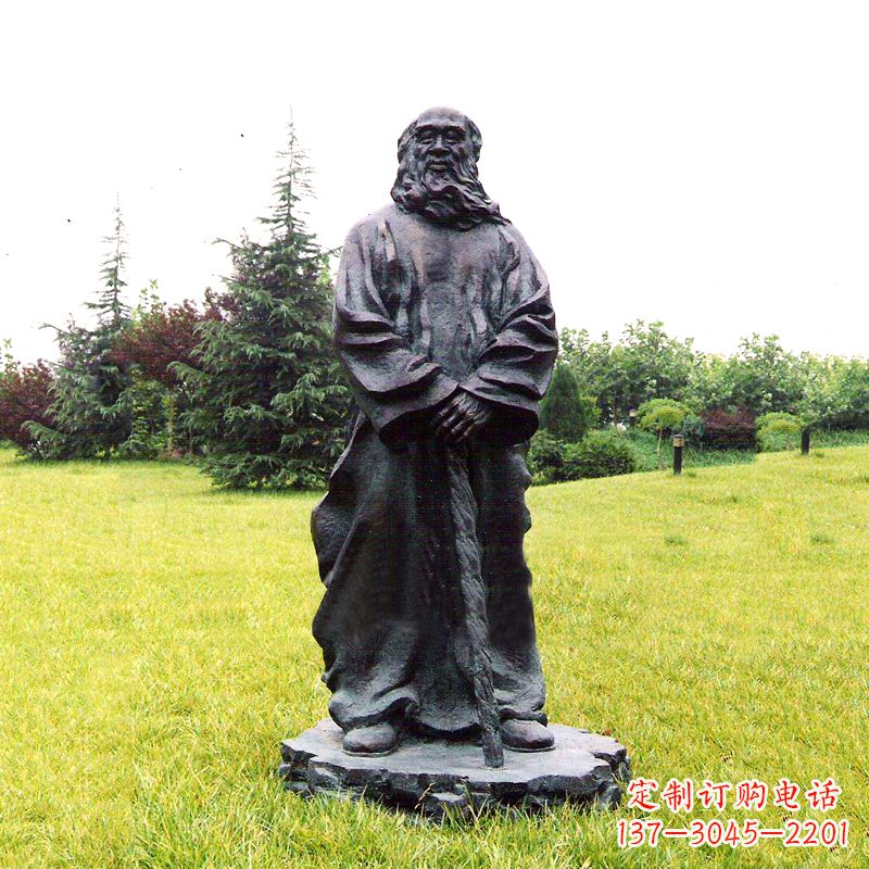 沧州张大千铜雕像-公园近代名人著名人物雕塑