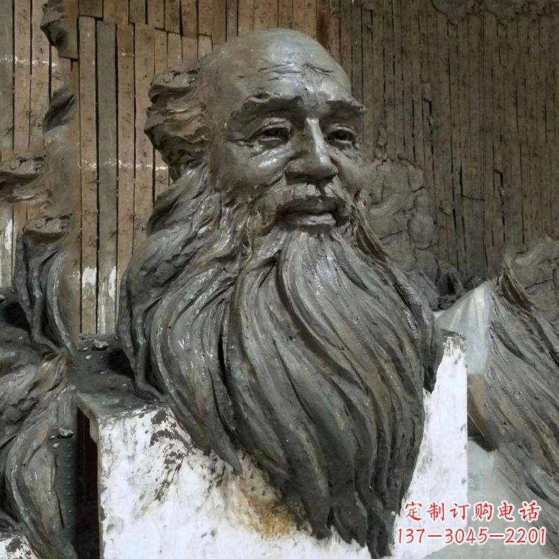 沧州张大千头像雕塑泥稿