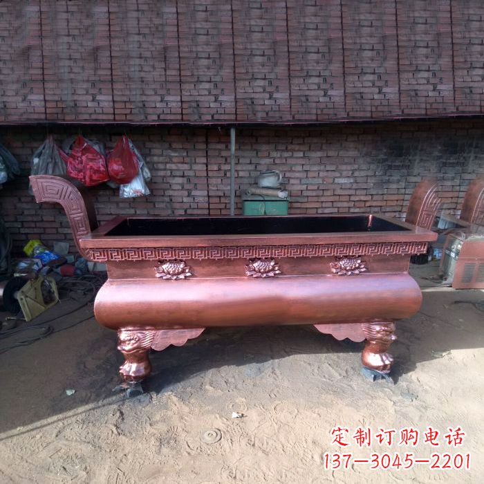 沧州长方形铜香炉