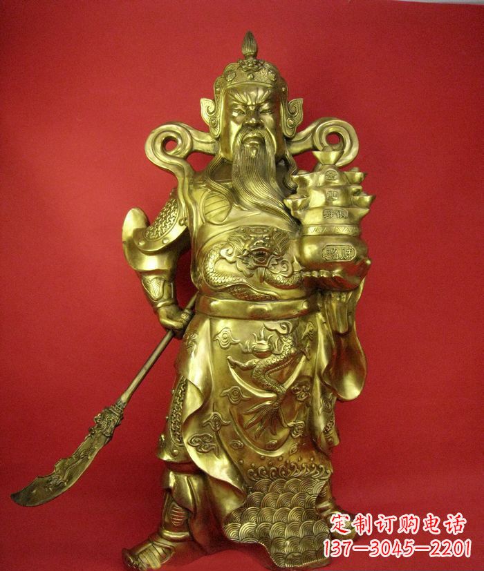 沧州招财关公铜雕