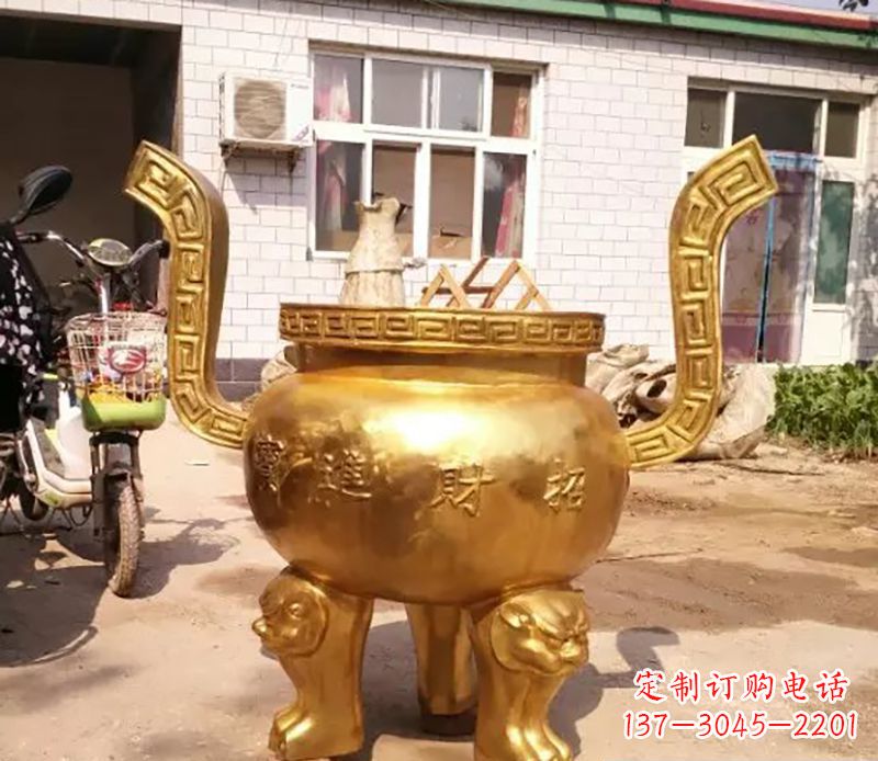 沧州招财进宝香炉铜雕