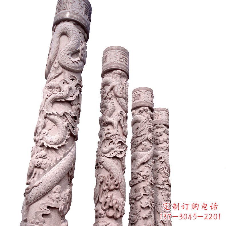 沧州中国传统龙柱石雕