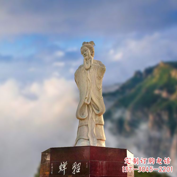 沧州中国古代四大美女之貂蝉景观石雕