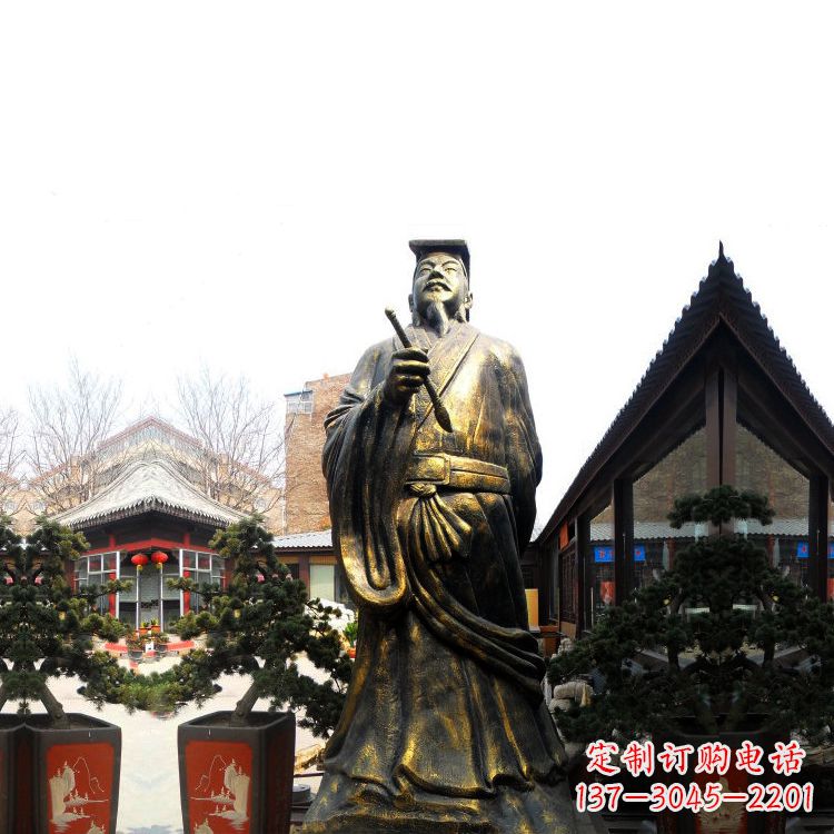沧州中国历史文化名人书圣王羲之雕塑