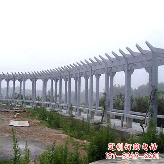 沧州中式花架石雕长廊