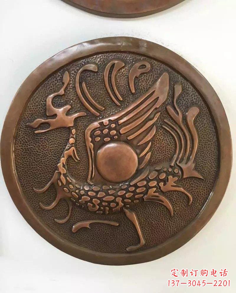 沧州朱雀铜浮雕
