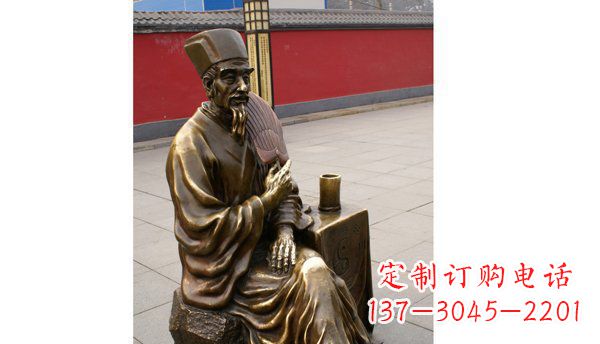 沧州诸葛亮古代名人铜雕