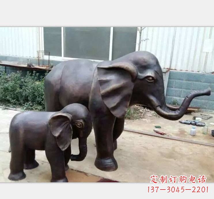 沧州铸铜公园大象雕塑